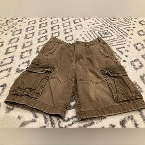 Men hollister 28 brown tan cargo short
